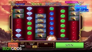 Tampilan antarmuka slot Age of the Gods Medusa & Monsters di perangkat seluler
